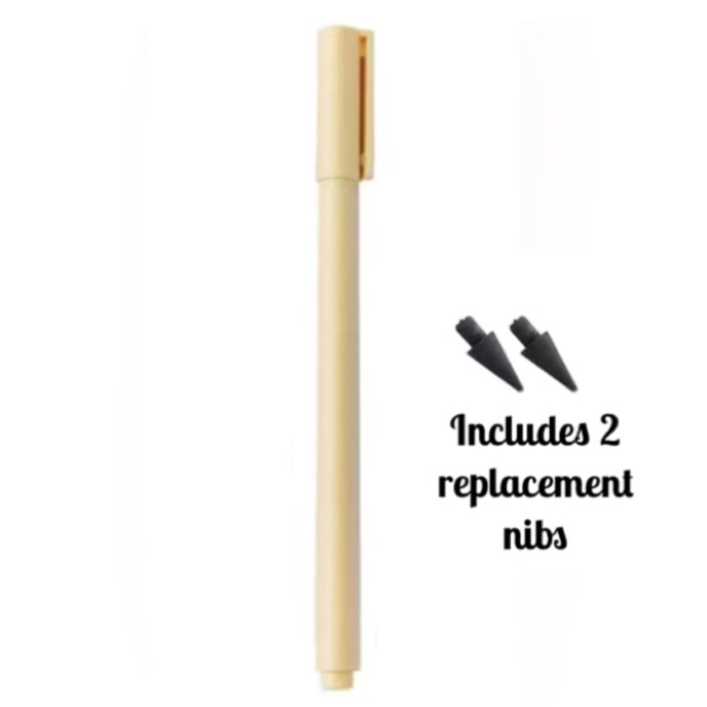 🍒🍒 (Bundle Only) Slim Matte Yellow Infinity Pencil with Replacement Nibs